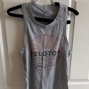 Peloton Heather Gray Muscle Tee